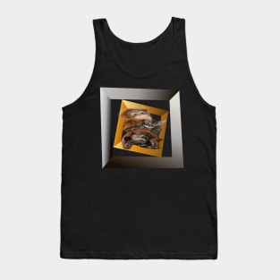 3d monkey and cat Tank Top